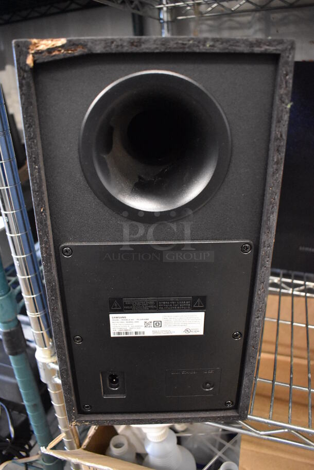 3 Samsung PS-WR45BB Subwoofer Speakers. 110-120 Volts, 1 Phase. 7x11x13.5. 3 Times Your Bid! - Image 4 of 5