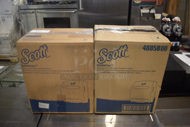 2 BRAND NEW IN BOX! Scott 48858 Poly Wall Mount Paper Towel Dispenser. 2 Times Your Bid!
