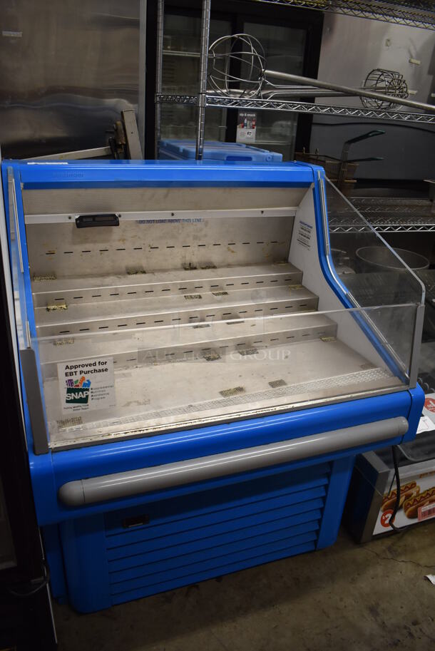 Hussmann SHM-3 Metal Commercial Open Grab N Go Merchandiser. 115 Volts, 1 Phase. 36.5x31x42. Tested and Does Not Power On