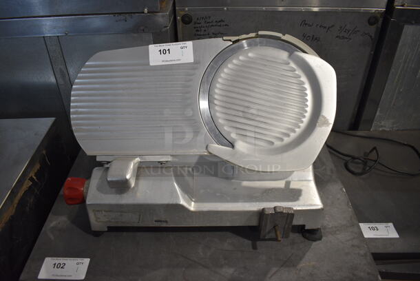 Berkel Commercial Stainless Steel Electric Countertop Manual Meat Slicer. 115 Volt 1 Phase  Tested and Working!