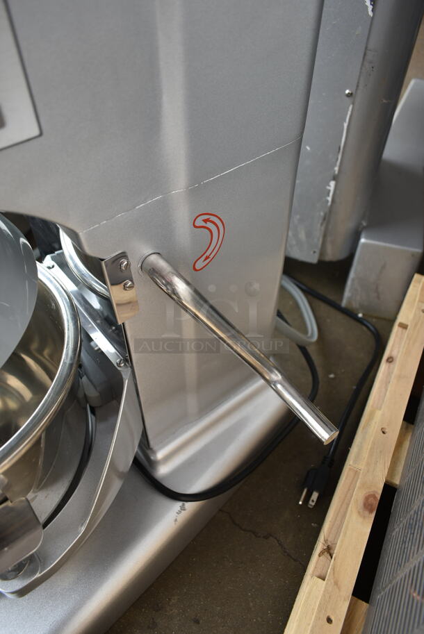 BRAND NEW SCRATCH AND DENT! Metal Commercial Countertop Planetary Dough Mixer w/ Stainless Steel Mixing Bowl, Bowl Guard, Dough Hook, Whisk and Paddle Attachments. 120 Volts, 1 Phase. Tested and Working! - Image 5 of 11