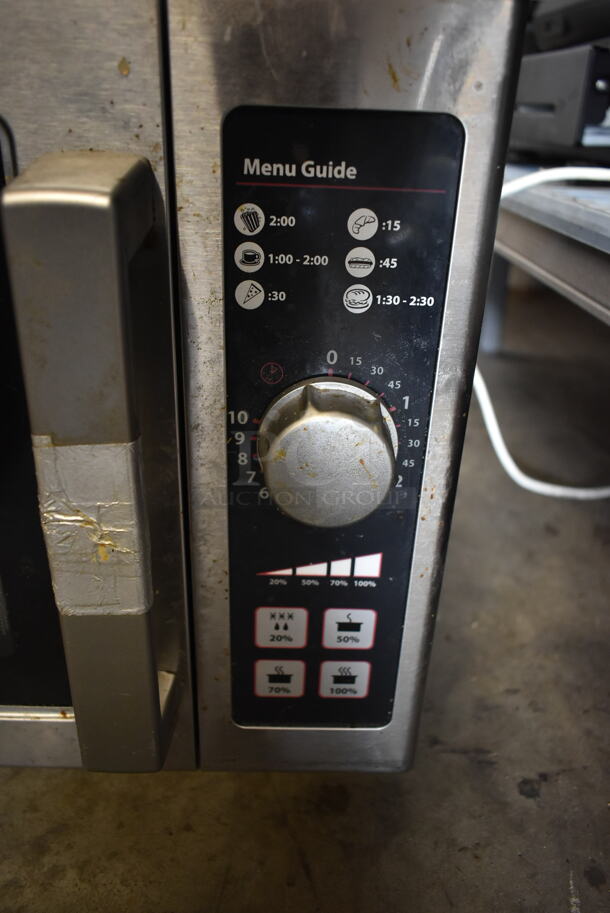 2020 Amana RCS10DSE Stainless Steel Commercial Countertop Microwave Oven. 120 Volts, 1 Phase.  - Image 3 of 7