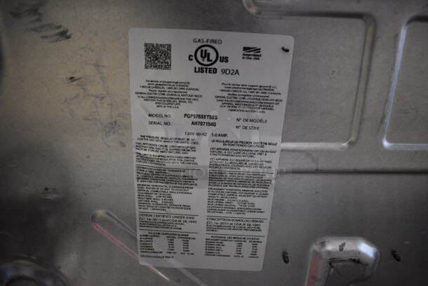 General Electric PGP976SET5SS Stainless Steel Commercial Countertop Natural Gas Powered 5 Burner Range. 37x21x6 - Image 6 of 6