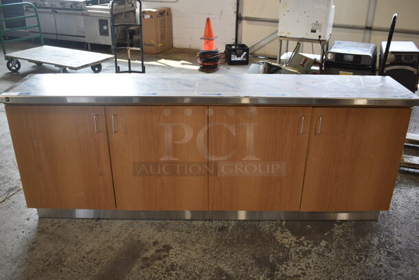 BRAND NEW! Vollrath ACS FAB LLC Stainless Steel Counter w/ 4 Wood Pattern Doors.
