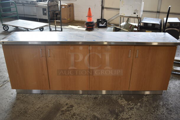 BRAND NEW! Vollrath ACS FAB LLC Stainless Steel Counter w/ 4 Wood Pattern Doors. - Image 1 of 6