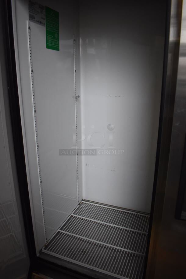 True T-49 Stainless Steel Commercial 2 Door Reach In Cooler on Commercial Casters. 115 Volts, 1 Phase. 54x34x83. Tested and Working! - Image 4 of 7