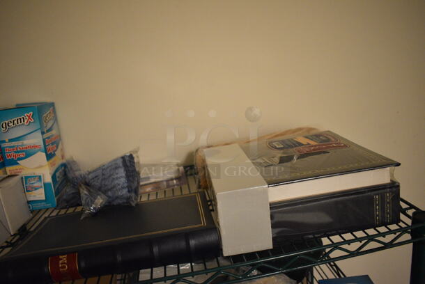 ALL ONE MONEY! Tier Lot of Various Items Including Germ-x Hand Wipes, Mop Heads, and Photo Album - Image 3 of 4