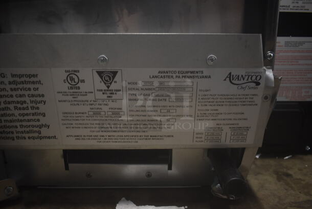 BRAND NEW SCRATCH AND DENT! 2021 Avantco 177CAG15MG Stainless Steel Commercial Countertop Natural Gas Powered Flat Top Griddle. 30,000 BTU. - Image 5 of 5