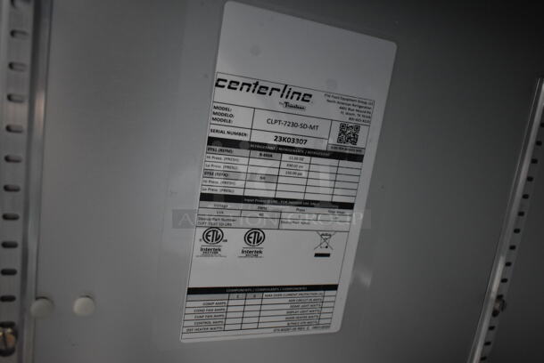BRAND NEW SCRATCH AND DENT! 2023 Traulsen Centerline CLPT-72630-SD-MT Stainless Steel Sandwich Salad Prep Table Bain Marie Mega Top w/ Poly Drop In Bins. 115 Volts, 1 Phase. Tested and Working! - Image 12 of 12