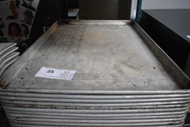 13 Metal Full Size Baking Pans. 18x26x1. 13 Times Your Bid! - Image 3 of 3