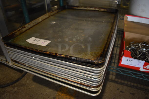 14 Metal Full Size Baking Pans. 18x26x1. 14 Times Your Bid! - Image 3 of 3