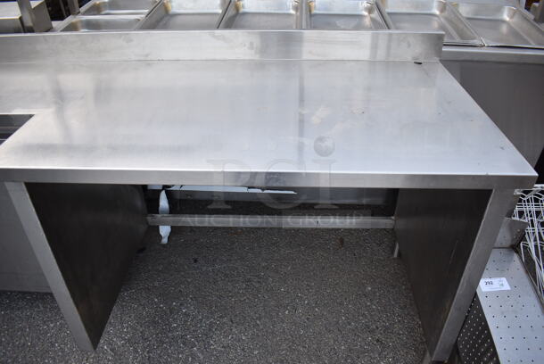Stainless Steel Counter w/ Back Splash and 2 Doors. 87x29.5x40 - Image 5 of 6