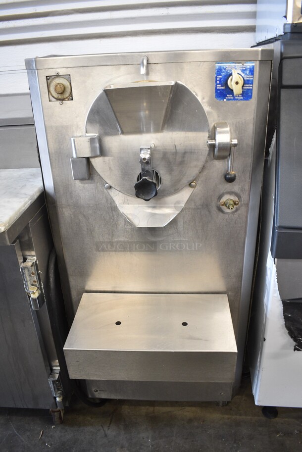 Carpigiani ColdElite LB500 Stainless Steel Commercial Water Cooled Floor Style Batch Freezer on Commercial Casters. 208/230 Volts, 3 Phase.  - Image 1 of 6
