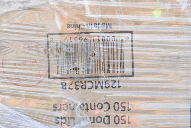 29 BRAND NEW Boxes Including 2 Box 129MCR32B Choice 32 oz. Black Round Microwavable Heavy Weight Container with Lid 7 1/4" - 150/Case, 760IC12PD Choice 12 oz. Polka Dot Paper Frozen Yogurt / Food Cup - 1000/Case, 612605070HD Choice Full Size Heavy-Duty Foil Steam Table Pan Deep 3 3/8" Depth - 50/Case, 3 Box 394365XL Noble Products Powder-Free Disposable Clear Vinyl Gloves for Foodservice - Extra Large - 1000/Case, 12218X1HD Choice 18" x 1000' Food Service Heavy-Duty Aluminum Foil Roll, 760SOUP16KFT EcoChoice 16 oz. Kraft Paper Food Cup with Vented Lid - 250/Case, 485COLNEON Choice 8 1/2" Colossal Neon Unwrapped Straw - 4000/Case, 2 Box 394360M Noble Products Clear Powdered Disposable Vinyl Gloves for Foodservice - Medium - 1000/Case, EcoChoice No PFAS Added Bamboo / Bagasse Blend 7 1/2" x 10" Oval Platter - 500/Case. 29 Times Your Bid!  - Image 2 of 12