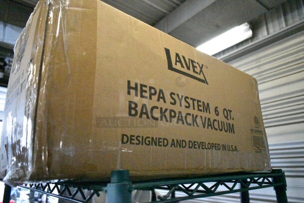 BRAND NEW SCRATCH AND DENT! Lavex 457LAVBP6QT 6 Qt. Backpack Vacuum with HEPA Filtration and 8-Piece Tool Kit. Tested and Working! - Image 2 of 3