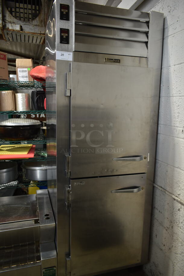 2017 Traulsen ADT132WUT-HHS Stainless Steel Commercial 2 Half Size Door Reach In Dual Temp Cooler Freezer. 115 Volts, 1 Phase. Tested and Working!