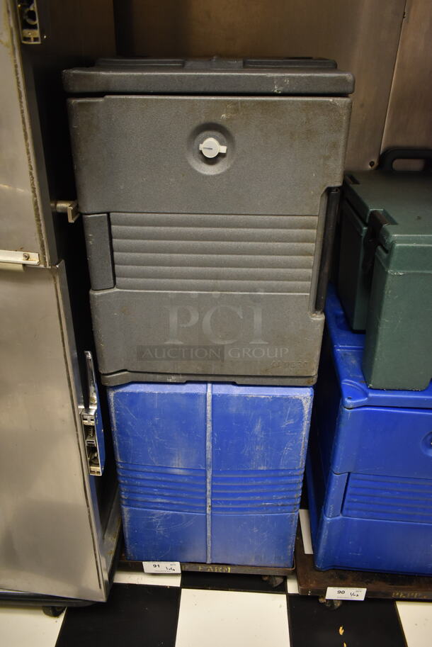2 Poly Insulated Food Carrying Cases w/ 1 Dolly on Commercial Casters. Includes 23x27.5x44. 2 Times Your Bid! (kitchen #2) - Image 1 of 3
