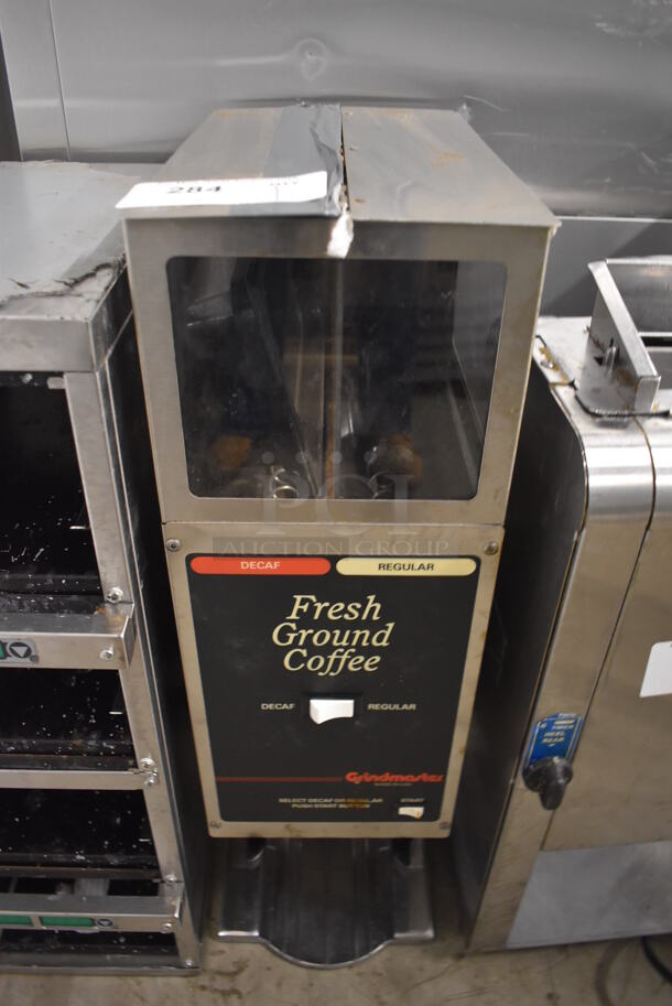 Grindmaster 250 Stainless Steel Commercial Countertop Coffee Bean Grinder. 115 Volts, 1 Phase. 8x14x28. Tested and Working! - Image 1 of 7