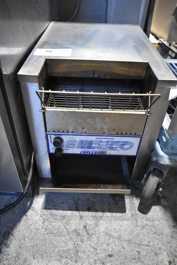 Belleco JT2-B Stainless Steel Commercial Countertop Electric Powered Conveyor Oven. 208 Volts, 1 Phase. 