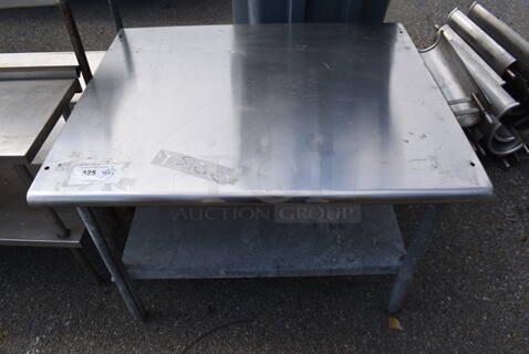 Stainless Steel Commercial Equipment Stand w/ Metal Under Shelf.