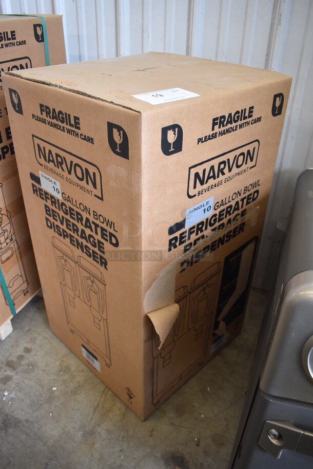 BRAND NEW IN BOX! Narvon MEGA 140S 378D10G1 Stainless Steel Commercial Single 10 Gallon Bowl Refrigerated Beverage Dispenser. 120 Volts, 1 Phase. Tested and Working! - Image 4 of 5