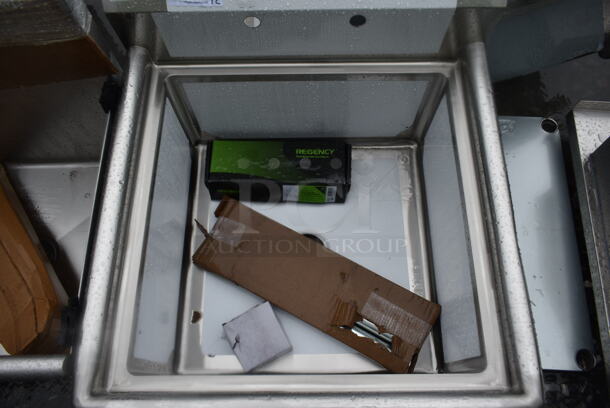 BRAND NEW SCRATCH AND DENT! Steelton 522CS12424 Stainless Steel One Compartment Commercial Sink without Drainboard - 24" x 24" x 12" Bowl - Image 3 of 4