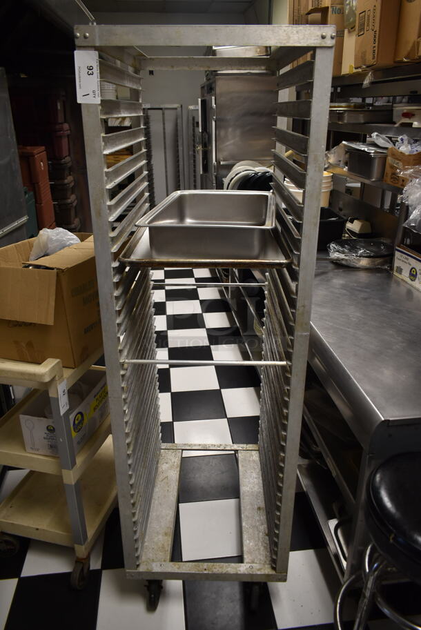Metal Commercial Pan Transport Rack on Commercial Casters. (kitchen #2) - Image 1 of 5