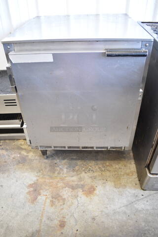 Beverage Air UCR27A Stainless Steel Commercial Single Door Undercounter Cooler on Commercial Casters. 115 Volts, 1 Phase. Tested and Working!