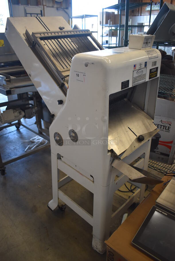 Oliver 797-32NC Metal Commercial Floor Style Bread Loaf Slicer on Commercial Casters. 115 Volts, 1 Phase. 43x22x57. Tested and Working! - Image 3 of 9