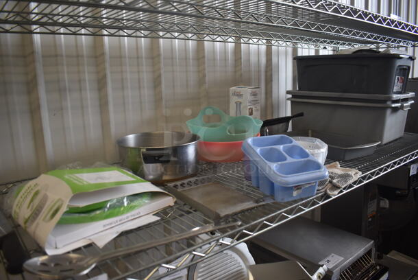 Tier Lot Including Baking Pan, Pots, Lids, Trays, Bus Tubs and Storage Bin - Image 2 of 3