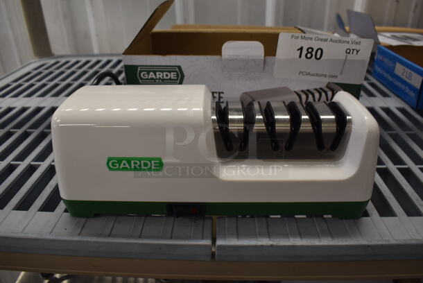 BRAND NEW IN BOX! Garde XL 181KS3STG 3 Stage Heavy-Duty Stainless Steel Electric Knife Sharpener. 120 Volts, 1 Phase. 10.5x4x4. Tested and Working! - Image 1 of 5