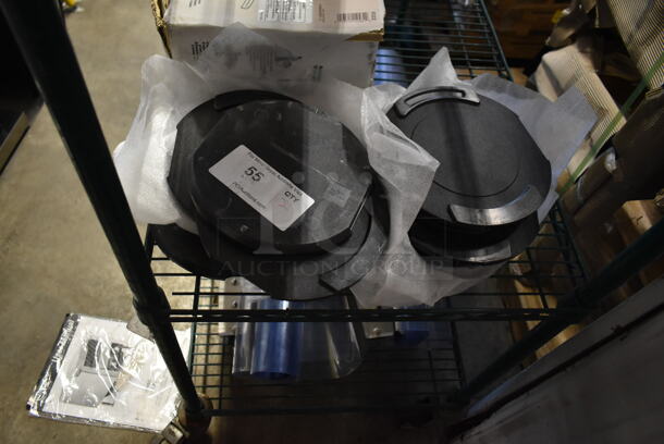 ALL ONE MONEY! Lot of 12 BRAND NEW! Carlisle MDSCDP9 Black Pellet Plate Warming Discs. - Image 3 of 5