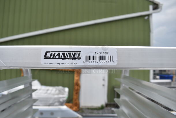 BRAND NEW SCRATCH AND DENT! Channel AXD1830 30 Pan End Load Bun / Sheet Pan Rack on Commercial Casters  - Image 5 of 5