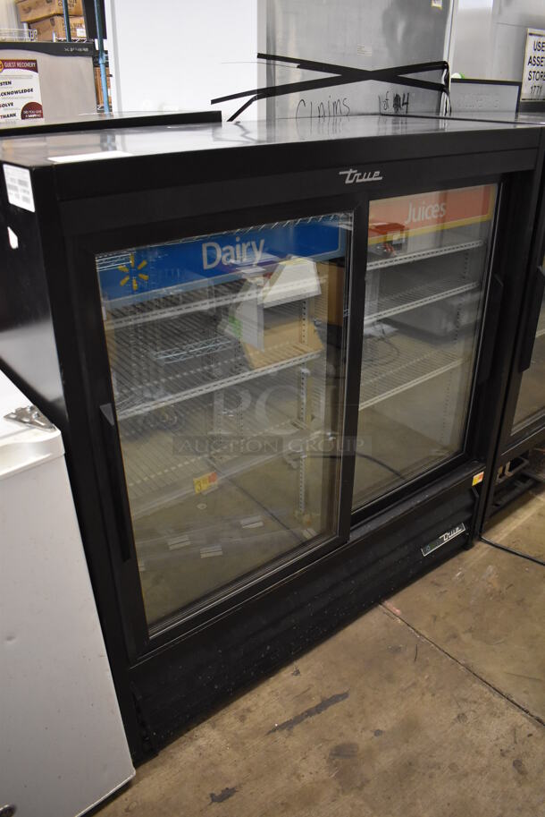2017 True GDM-41SL-48-HC-LD Metal Commercial 2 Door Cooler Merchandiser w/ Poly Coated Racks. 115 Volts, 1 Phase. 47x21x49. Cannot Test Due To Missing Power Cord