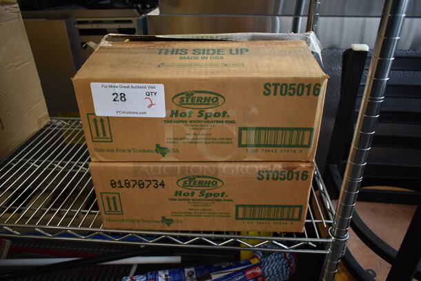 2 Boxes of BRAND NEW! Sterno ST05016 Hot Spot Chafing Dish Heating Fuel. 2 Times Your Bid!  - Image 2 of 4