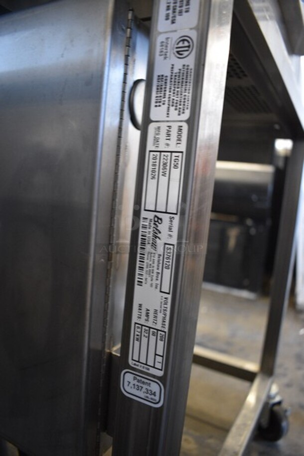 Belshaw Adamatic Model TG50 Stainless Steel Commercial Floor Style Thermoglaze Icing Machine on Commercial Casters. 208 Volts, 1 Phase. 80x33.5x54.5. - Image 7 of 7