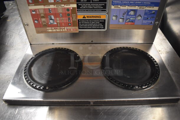 2013 Bunn AXIOM 2/2 TWIN Stainless Steel Commercial Countertop 4 Burner Coffee Machine. 120/208-240 Volts, 1 Phase. 16x18x20 - Image 4 of 6