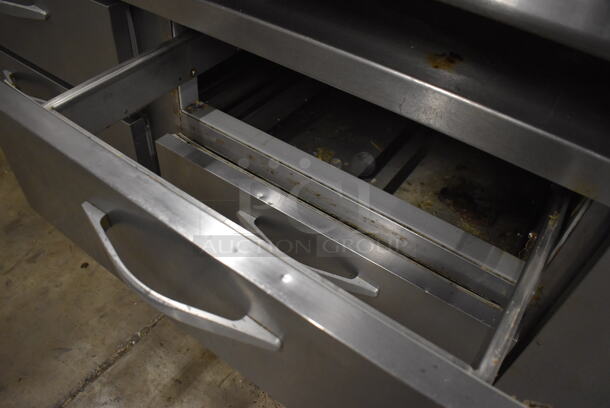 Beverage Air Stainless Steel Commercial 4 Drawer Chef Base on Commercial Casters. 115 Volts, 1 Phase. 84x35x26.5. Tested and Working! - Image 3 of 5