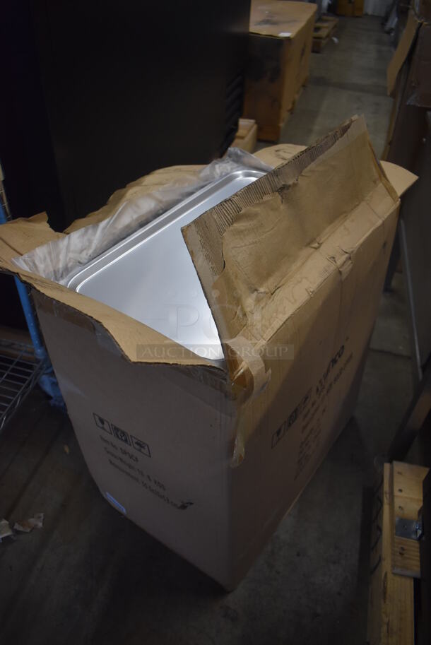 24 BRAND NEW IN BOX! Winco SPSC F Stainless Steel Full Size Drop In Bin Lids. 24 Times Your Bid! - Image 5 of 5