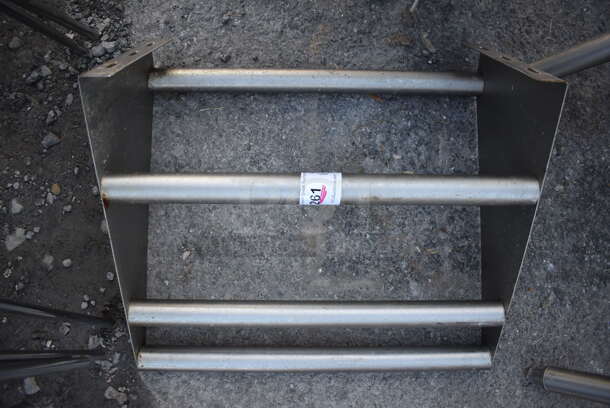 Metal Shelf w/ Wall Mount Brackets. 22x19x12 - Image 3 of 3