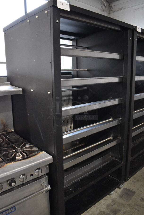 Metal Commercial Floor Style Bakery Bagel Display Transport Rack on Commercial Casters. 38.5x34x76 - Image 3 of 4
