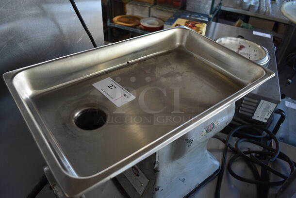 Hobart 4312 Metal Commercial Countertop Meat Grinder. 110 Volts, 1 Phase. 13x24x19. Tested and Does Not Power On - Image 2 of 6