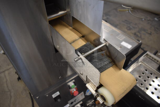 Adamatic RK2100 Stainless Steel Commercial Floor Style Electric Powered Bagel Dough Divider Former on Commercial Casters. 208 Volts, 3 Phase. 9x23x61 - Image 4 of 8