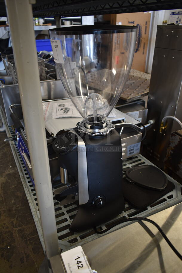 BRAND NEW SCRATCH AND DENT! 2022 HeyCafe HC-600 ODG V1 Stainless Steel Commercial Countertop Espresso Bean Grinder. 110 Volts, 1 Phase. Tested and Working! - Image 2 of 7