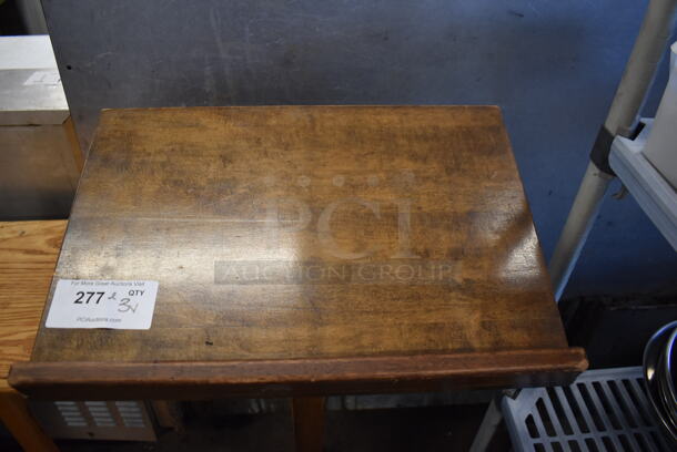 ALL ONE MONEY! Lot of 3 Various Wooden Podiums. Includes 22x22x45.5 - Image 9 of 11