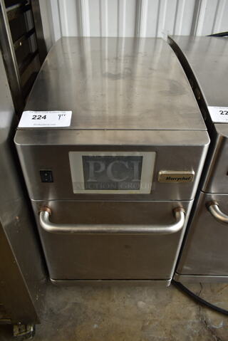 2014 Merrychef eikon e2 Stainless Steel Commercial Countertop Electric Powered Rapid Cook Oven. 208/240 Volts, 1 Phase. 
