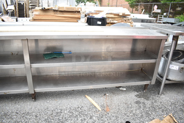 Stainless Steel Commercial Table w/ 2 Under Shelves.  - Image 3 of 4