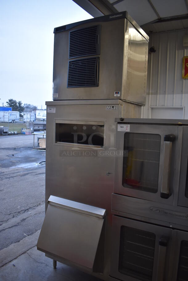 Scotsman C0830SA-32B Stainless Steel Commercial Ice Head on Commercial Bin. 208/230 Volts, 1 Phase. 30x35x99 - Image 2 of 9