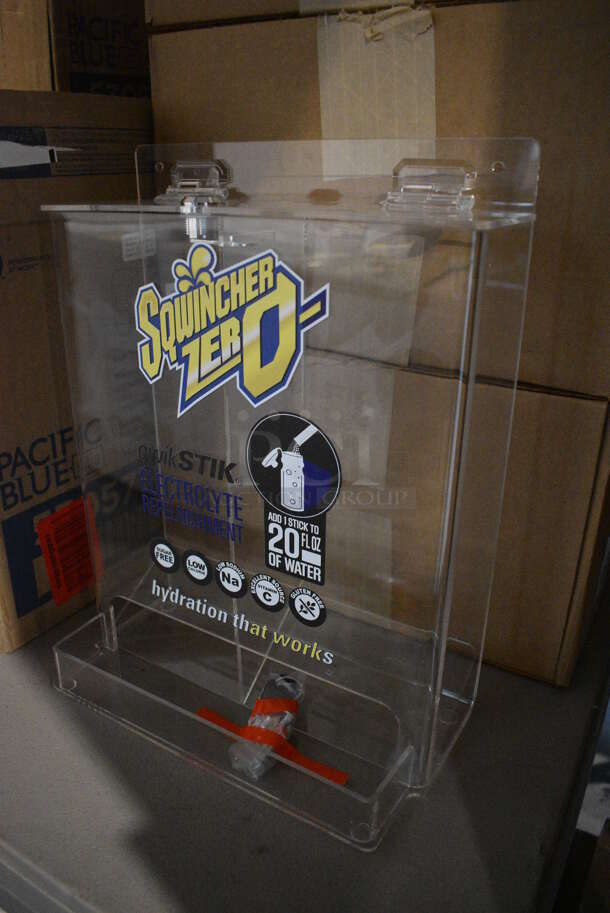 4 BRAND NEW! Sqwincher Zero Clear Poly Electrolyte Replenishment Merchandiser. 10x5x12. 4 Times Your Bid! - Image 2 of 5