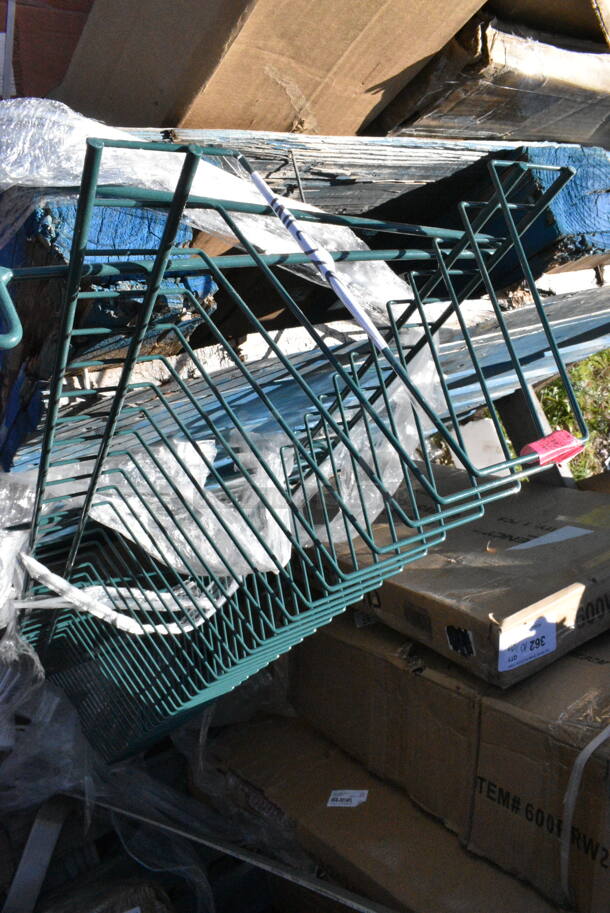 4 BRAND NEW SCRATCH AND DENT! Items Including 554LPGFS36 Backyard Pro Stainless Steel Front Shelf for LPG36 and LPG72 Grill, 177HLWBSS Avantco HLWB-SS Silver Weighted Base for HL and HLD Flexible Heat Lamps, Green Rack. 4 Times Your Bid!  - Image 9 of 9